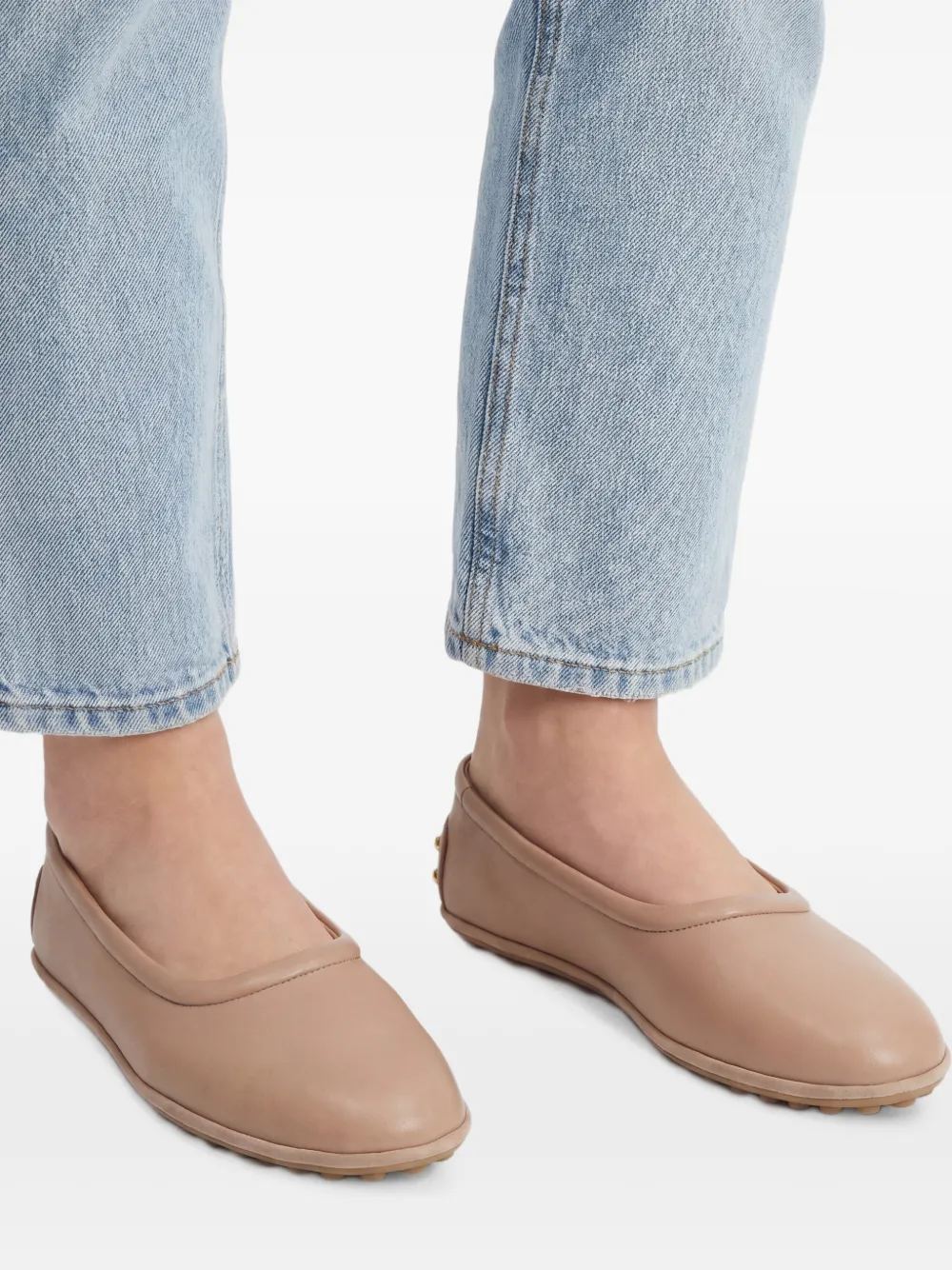 Tod's Ballerina's met studs Beige