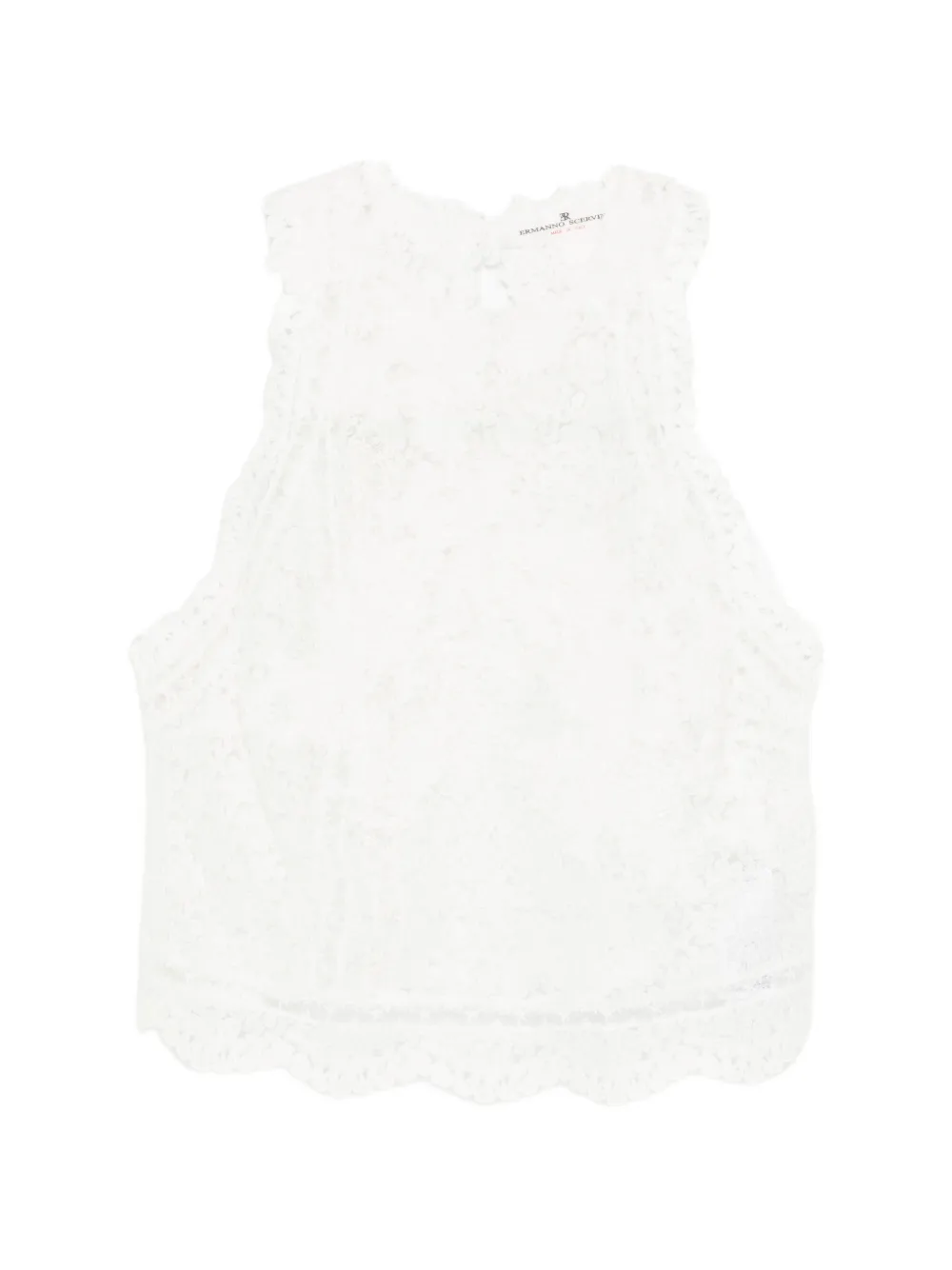 Ermanno Scervino all-over-embroidered top - Bianco