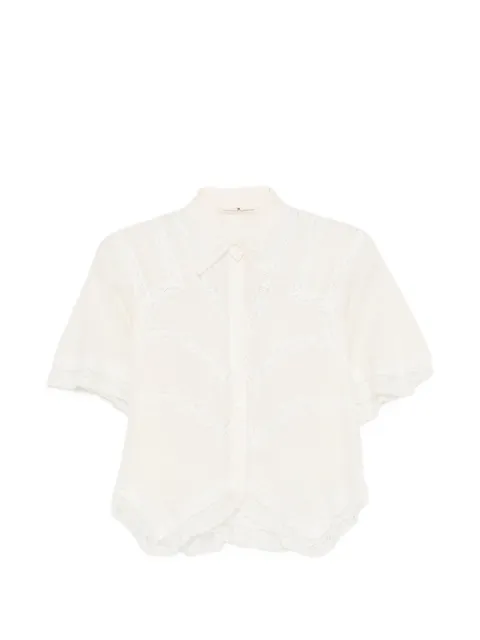 Ermanno Scervino lace-panel shirt