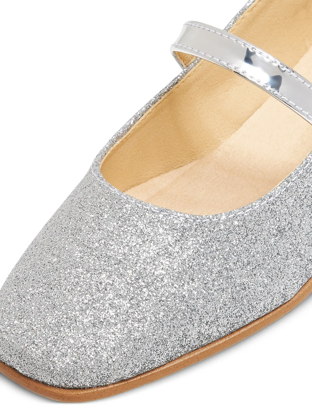 ANDANINES Ballerina's met glitter Zilver