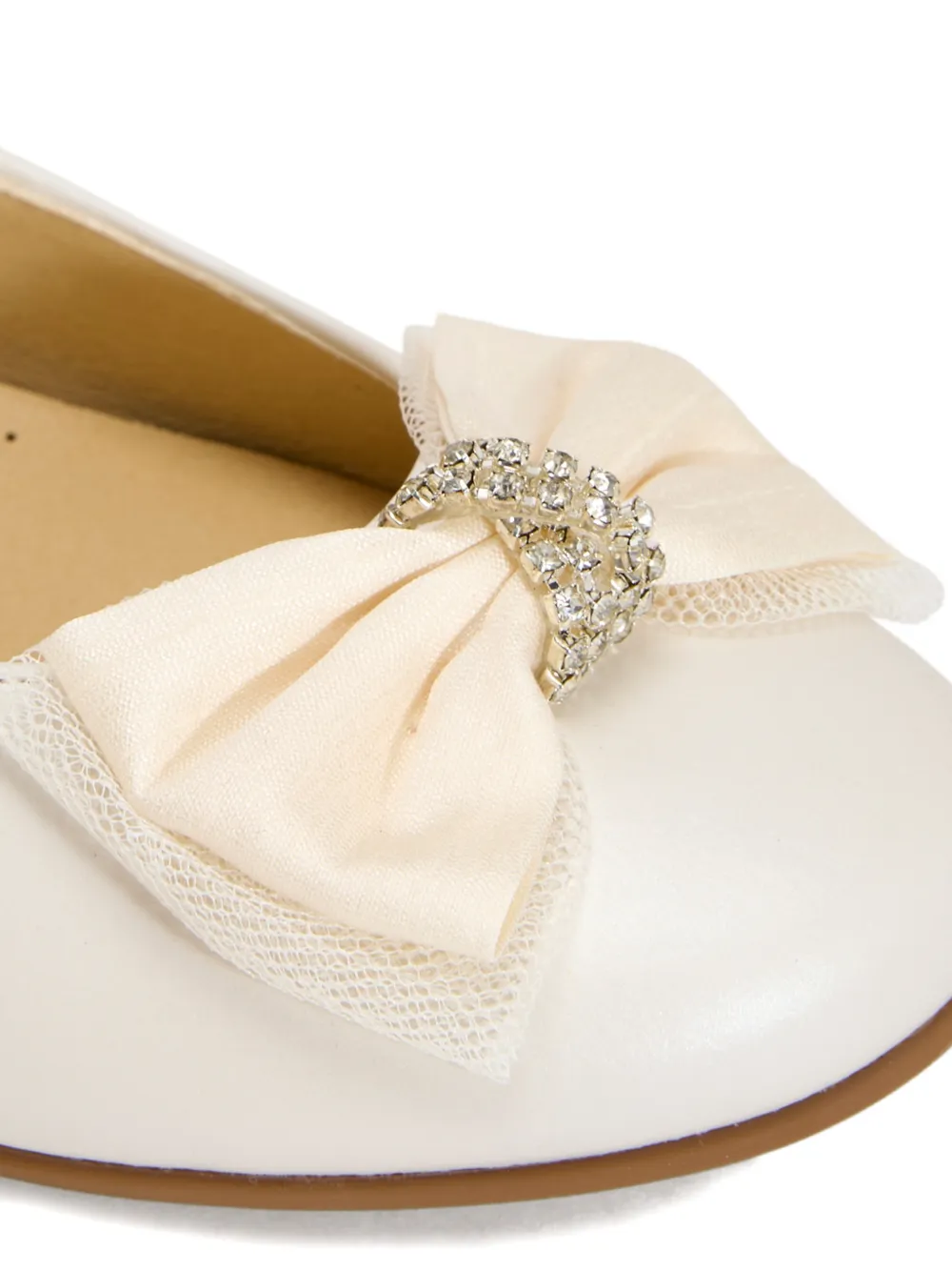 ANDANINES Ballerina's met strikdetail Beige