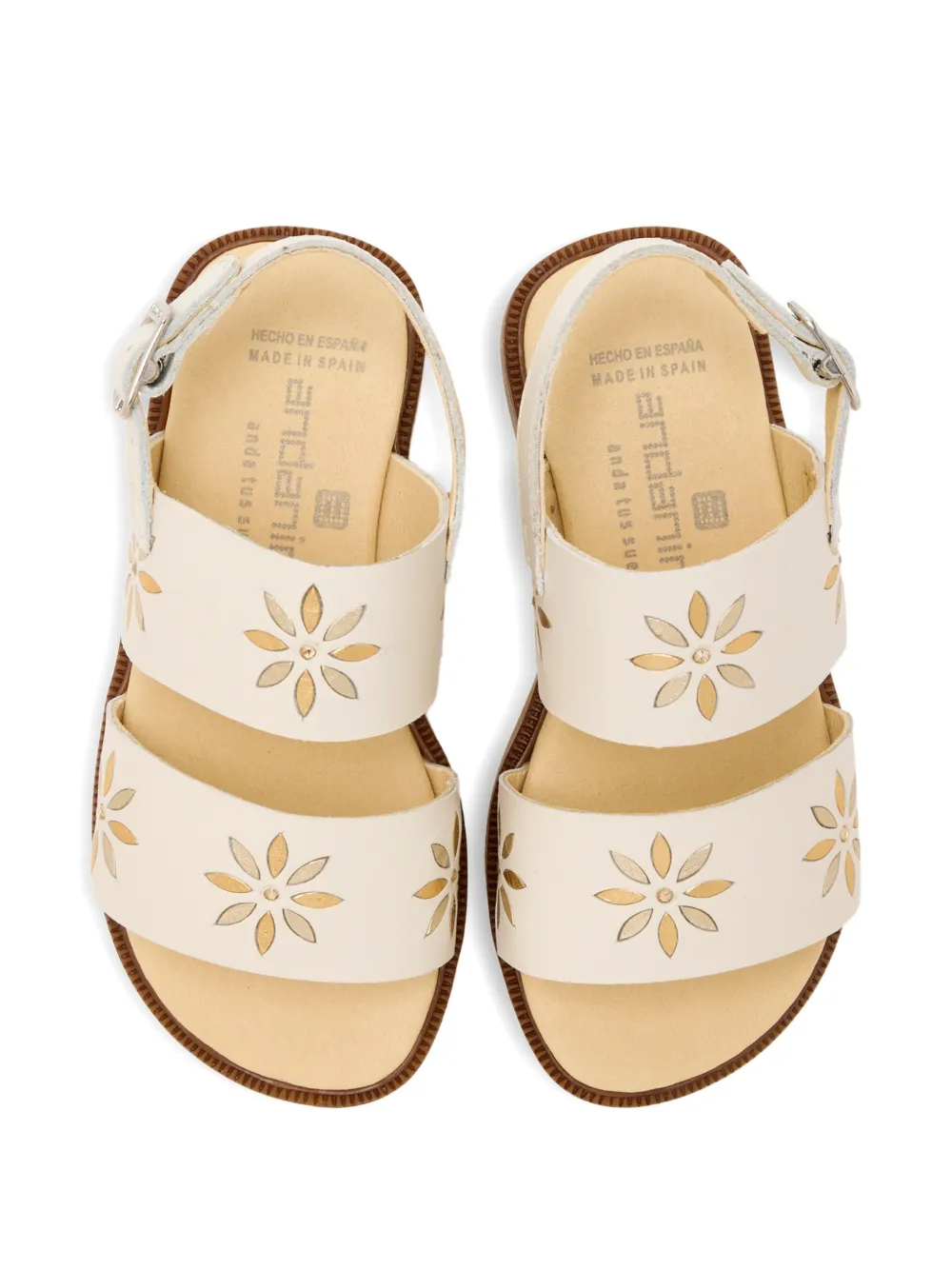 ANDANINES Slingback sandalen Beige