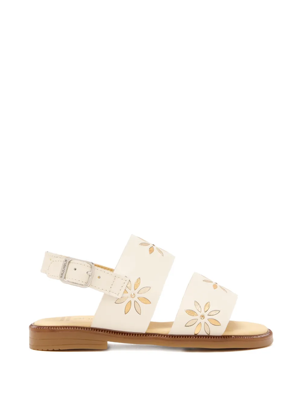 ANDANINES Floral slingback sandals - Toni neutri