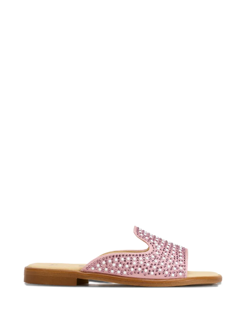 ANDANINES crystal-embellished slides - Rosa