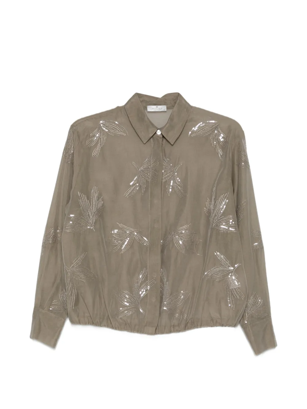 PANICALE sequin-detail blouse - Neutrals