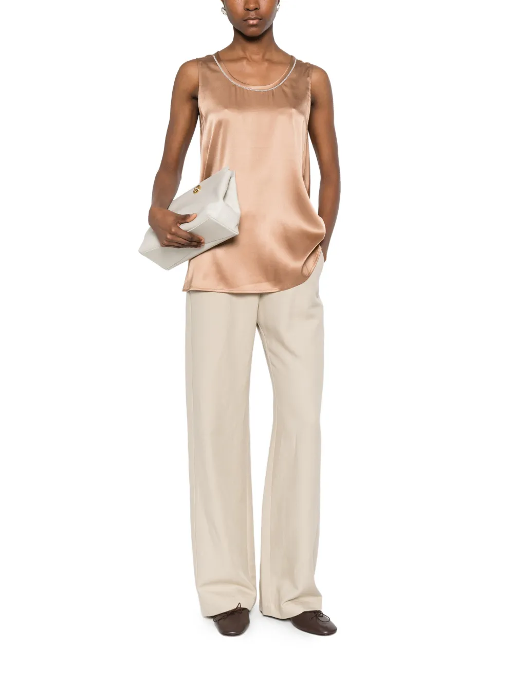  Panicale Embellished Top - Neutrals 