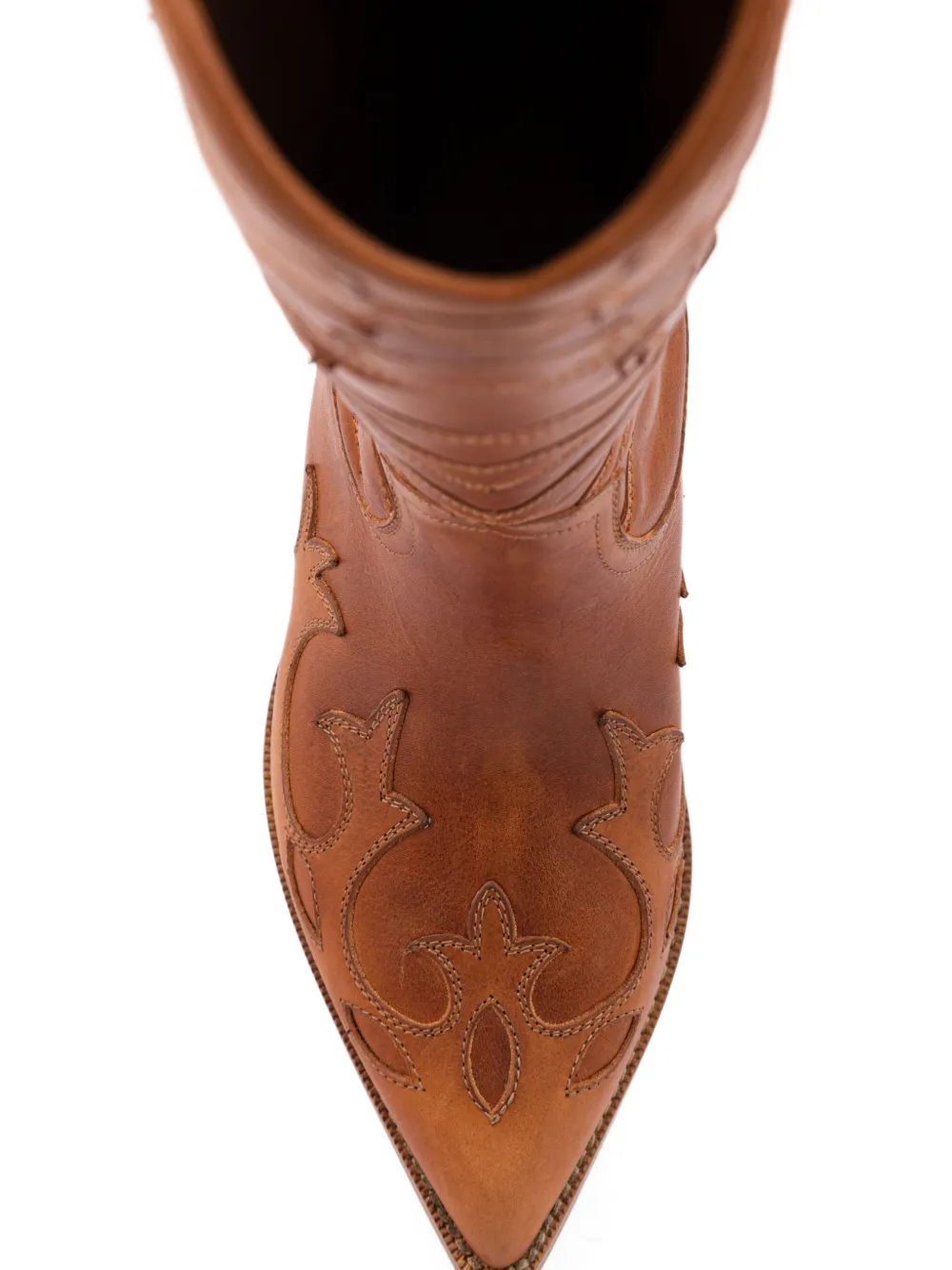 Buttero Flee stitched-design cowboy boots Bruin