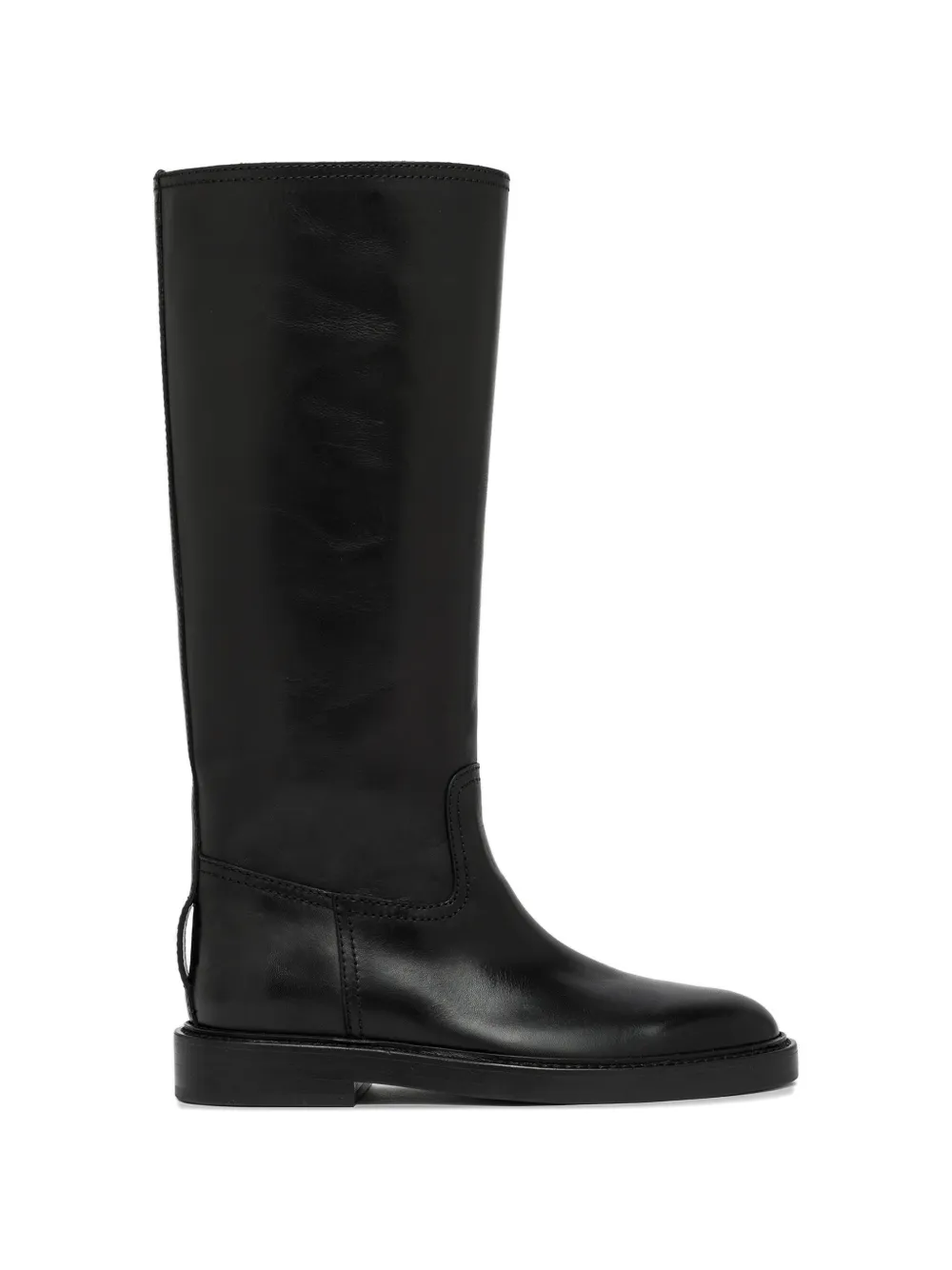 Buttero Laydee buckle-strap knee-high boots Zwart