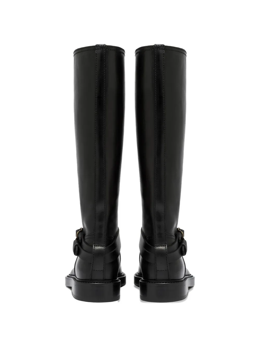 Buttero Laydee buckle-strap knee-high boots Zwart