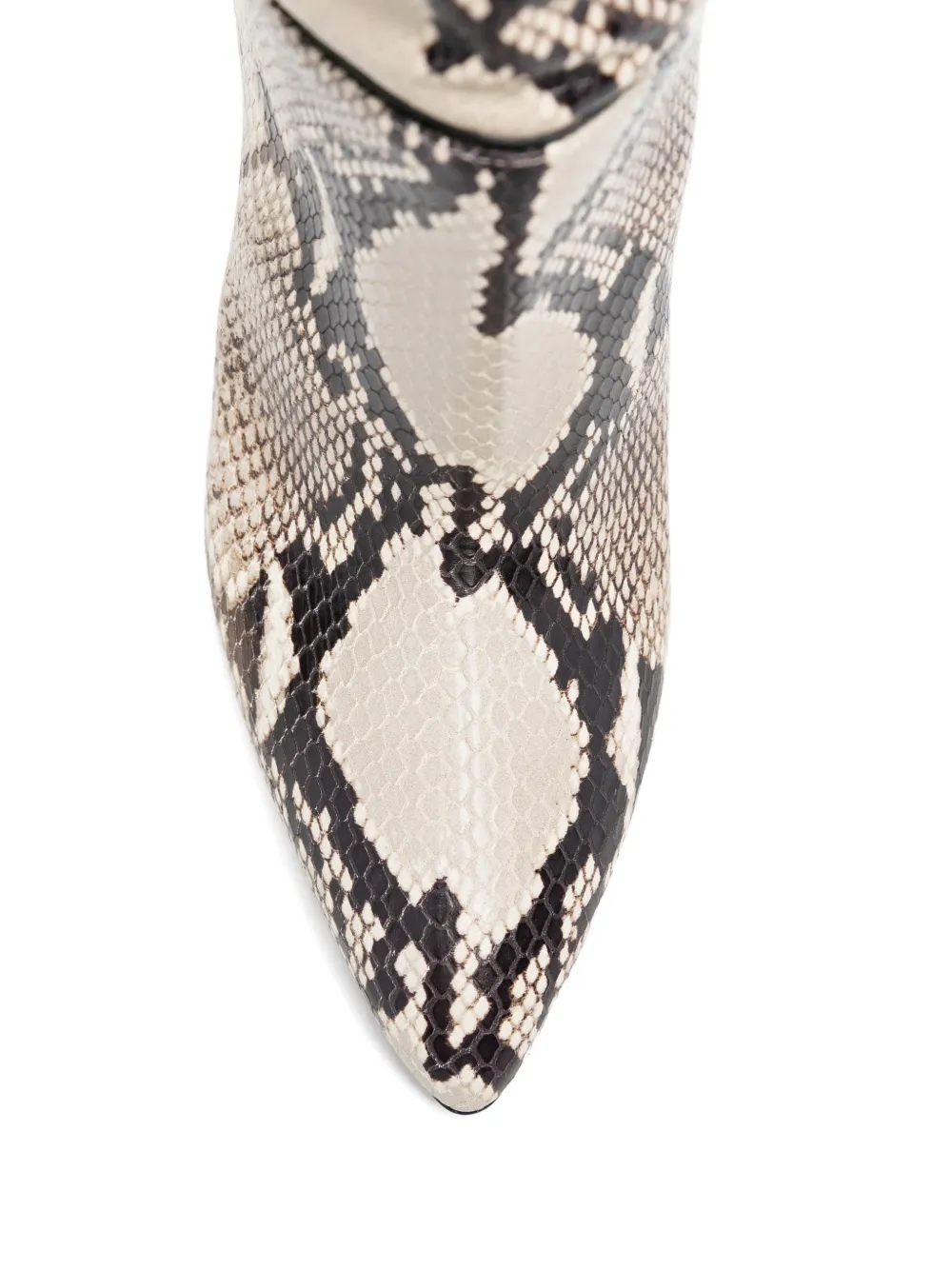 Paris Texas Elsa laarzen met pythonprint en gesp Beige