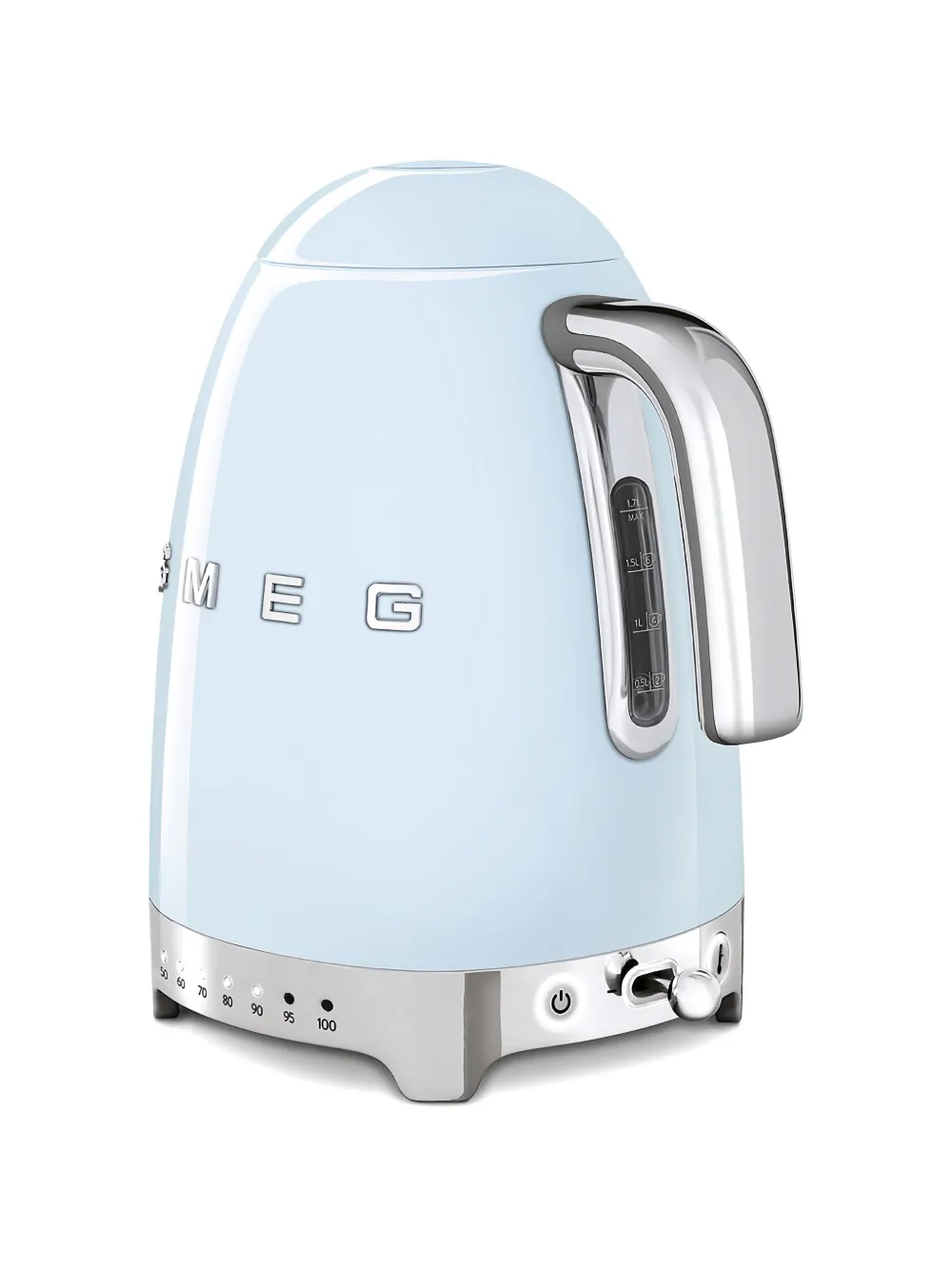  Smeg Tetera Con Asa Cromada - Azul 