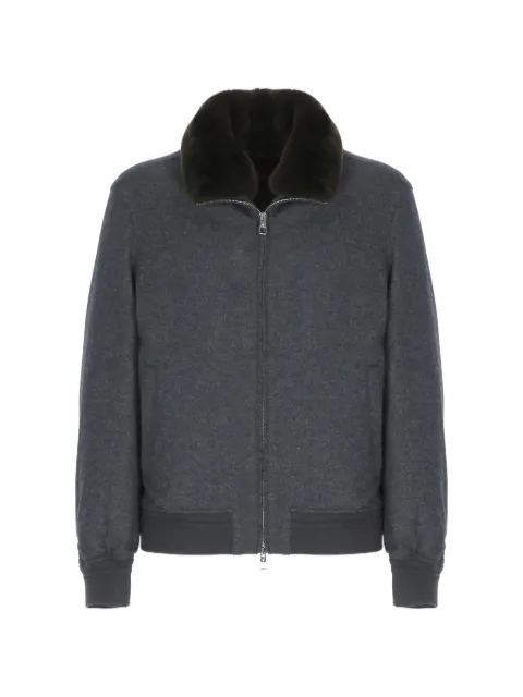 Montecore faux-fur collar zip jacket