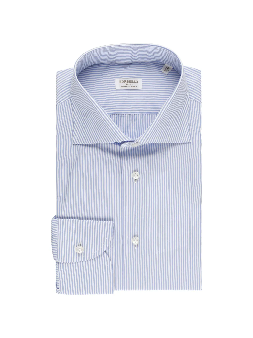 BORRIELLO NAPOLI Marechiaro striped long-sleeved shirt - Blu