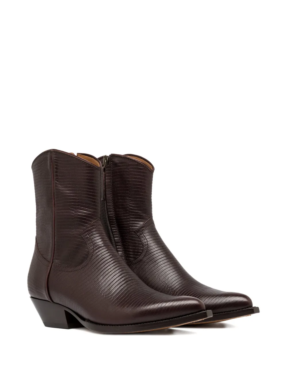 Buttero Flee pointed textured cowboy boots Bruin