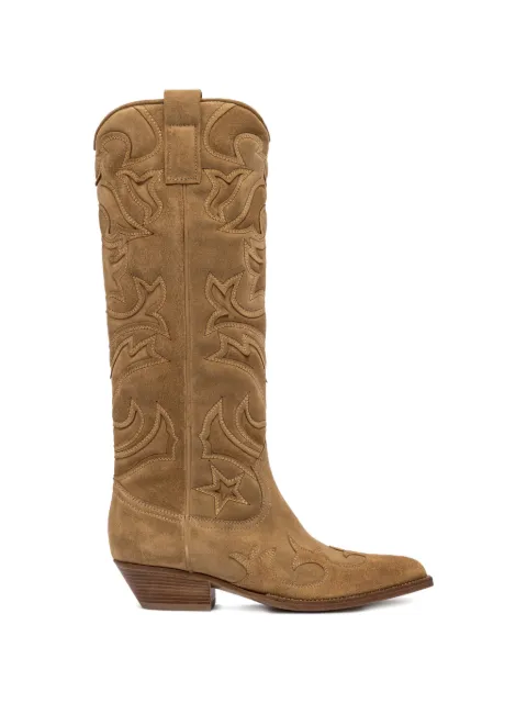 Buttero botas cowboy con detalles en relieve