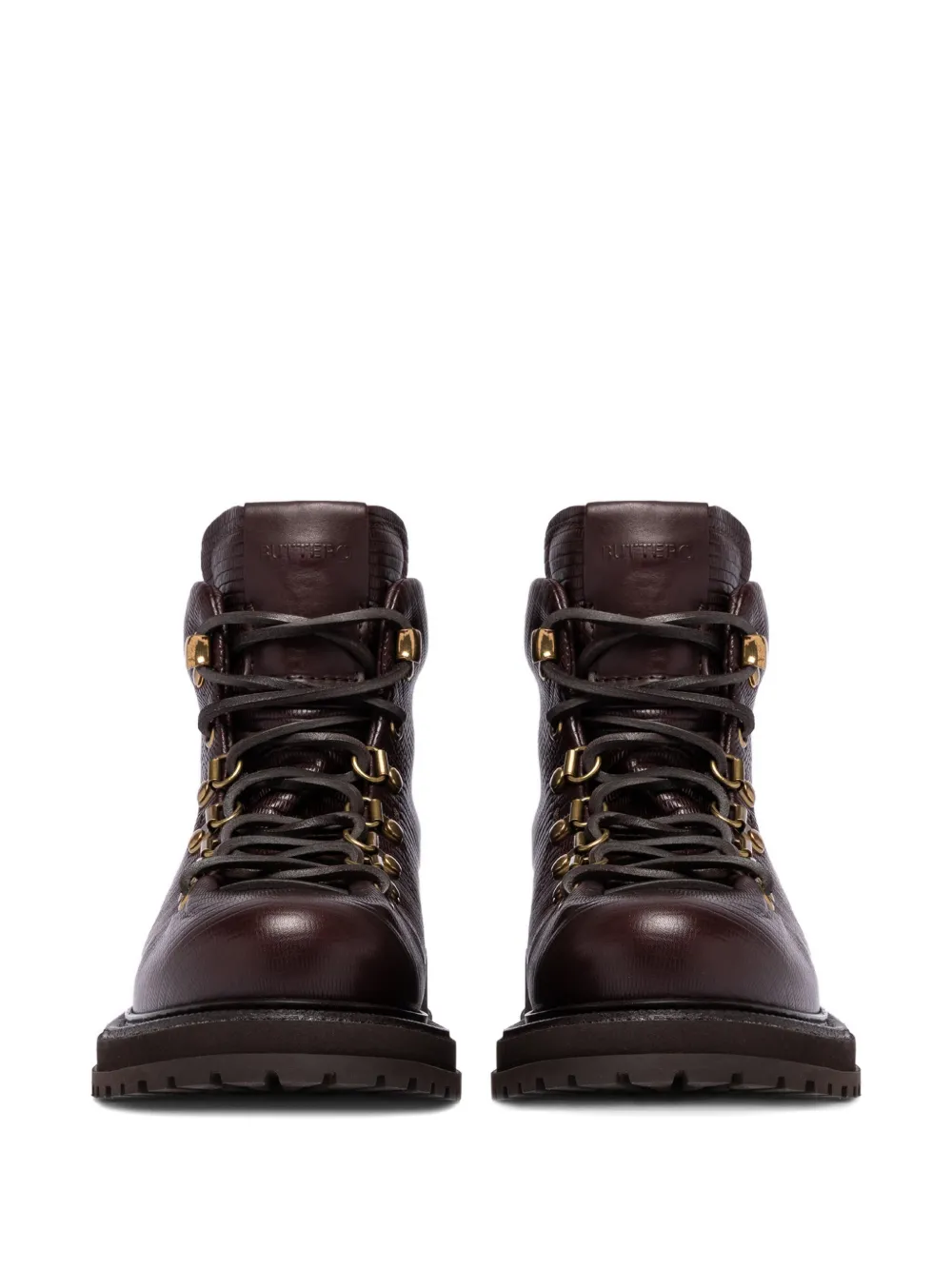 Buttero lizard-print eyelet ankle boots Bruin