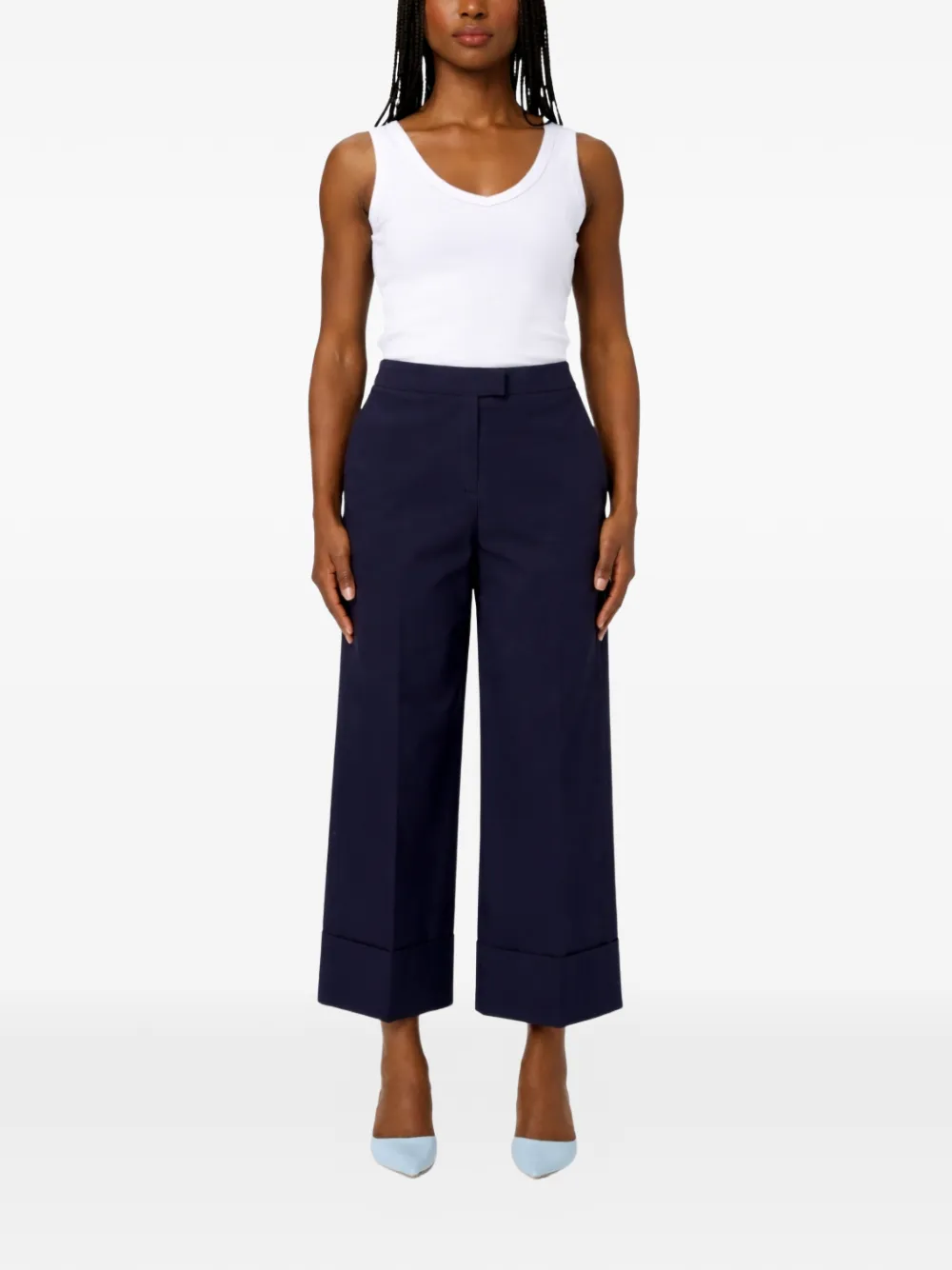  Pt Torino Colette Cropped Trousers - Blue 