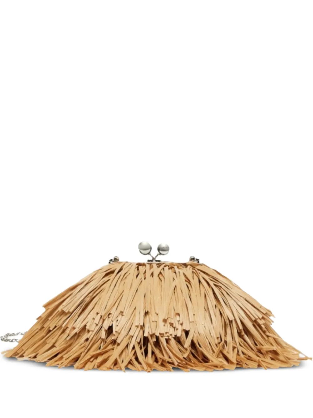 Weekend Max Mara Aquiete fringed shoulder bag - Toni neutri