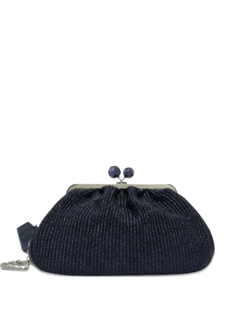 Weekend Max Mara medium Pasticcino bead-embellished woven clutch bag