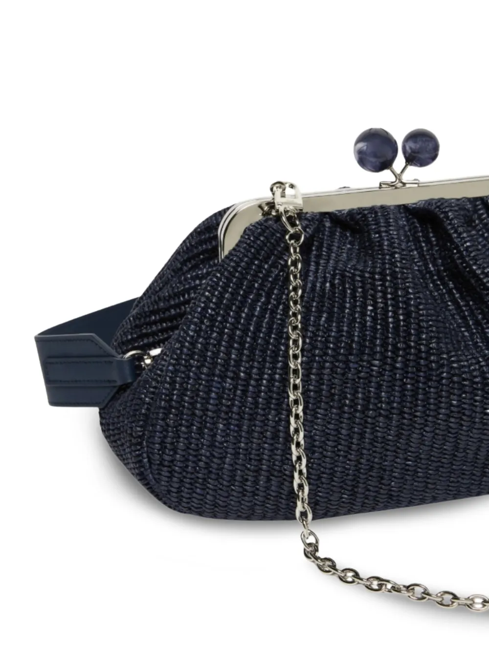 Weekend Max Mara Medium Pasticcino bead-embellished Woven Clutch