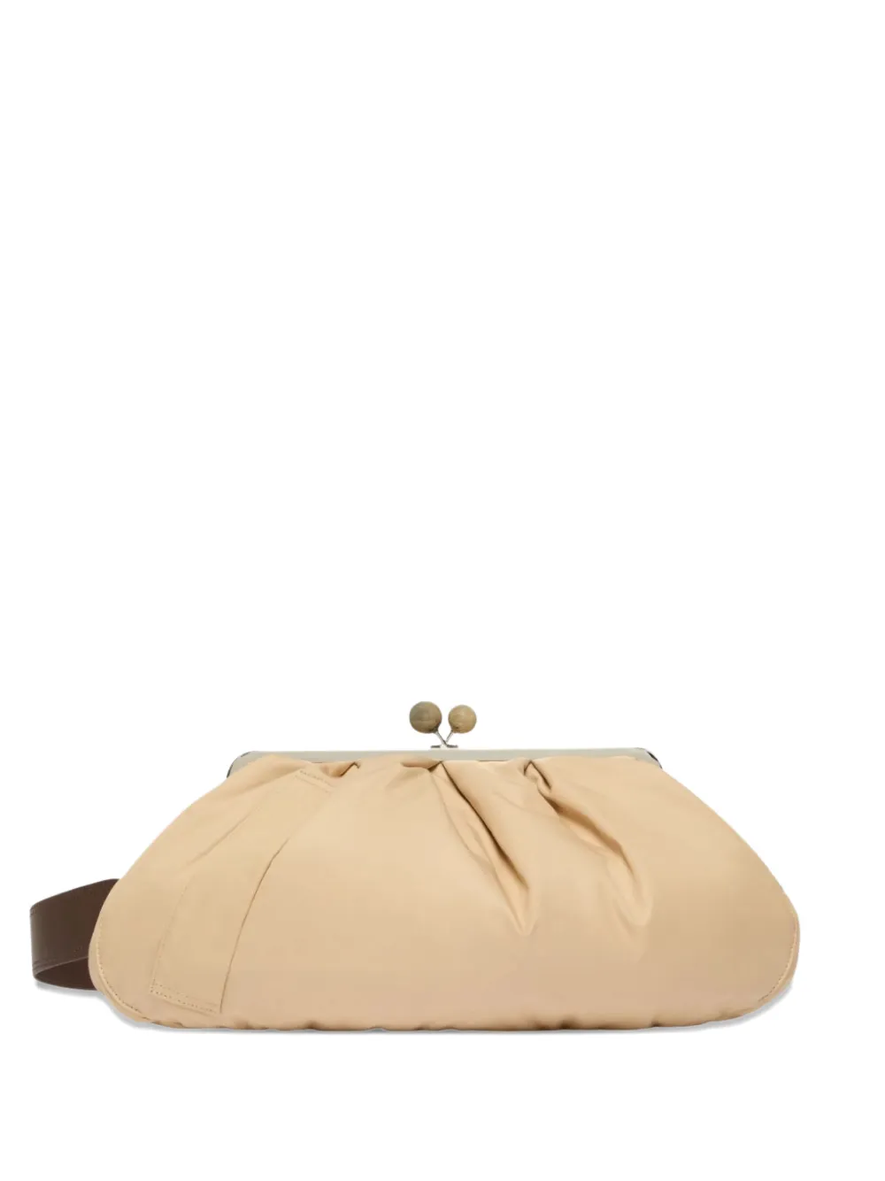 Weekend Max Mara sphere-clasp clutch bag - Toni neutri