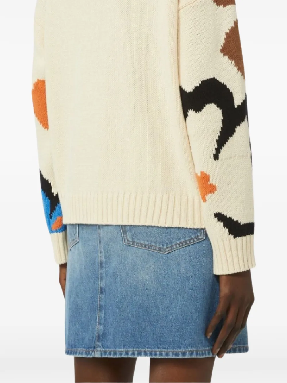  Weekend Max Mara Floral-print Sweater - Neutrals 