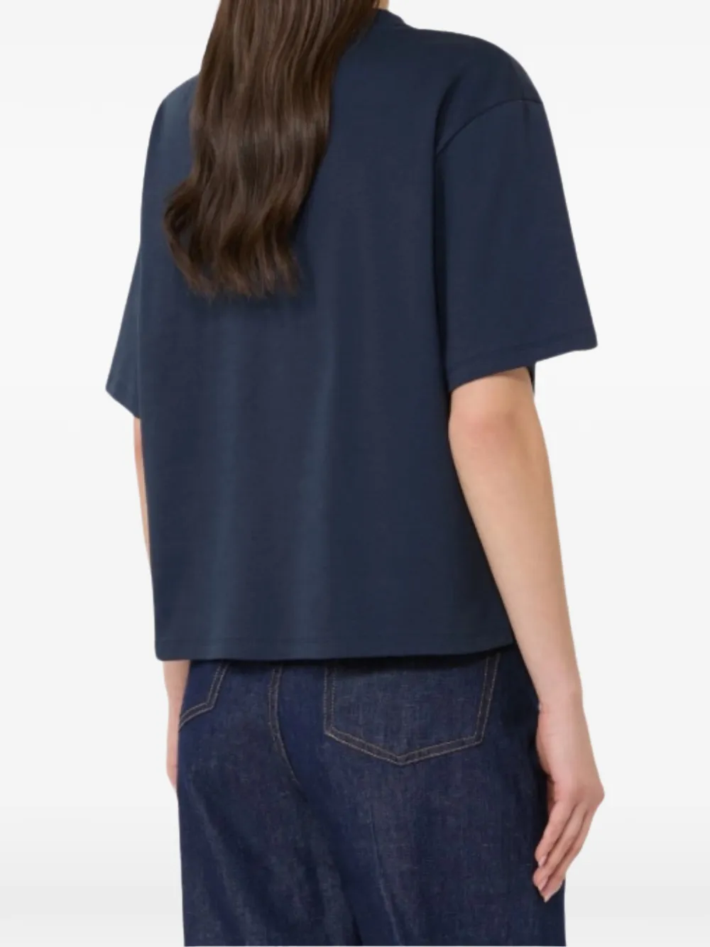  Weekend Max Mara Shell-print Cotton T-shirt - Blue 
