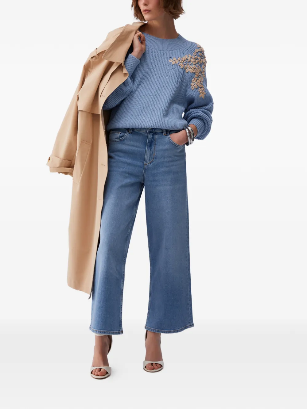  Liu Jo Vaqueros Capri Con Cinco Bolsillos - Azul 