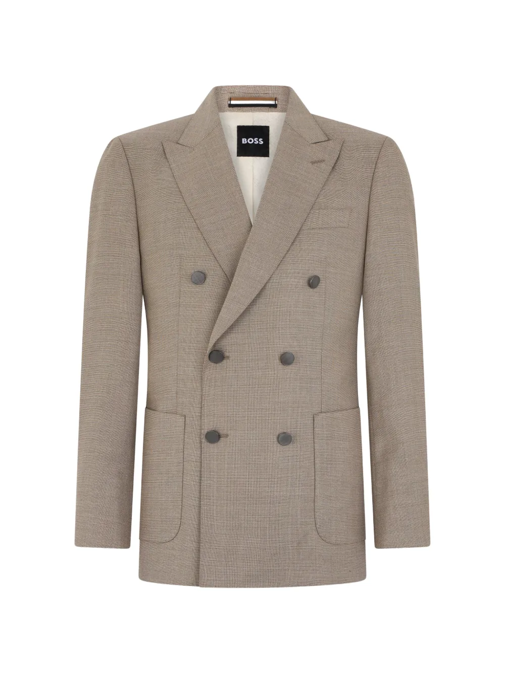 BOSS peak-lapel double-breasted blazer - Neutrals
