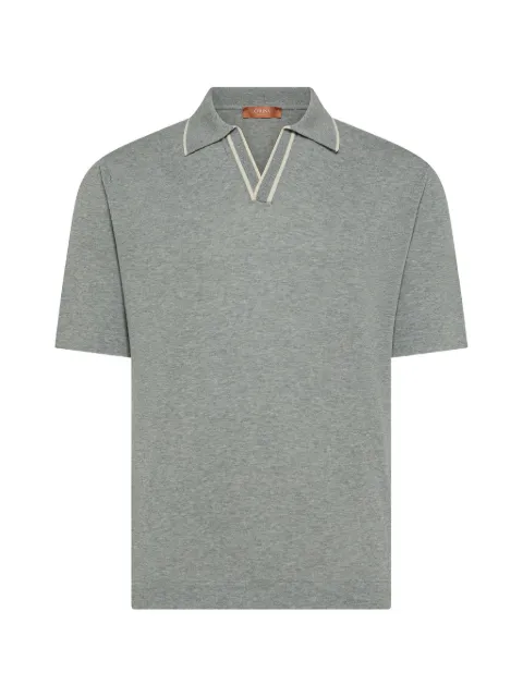 Cruna V-neck trim T-shirt