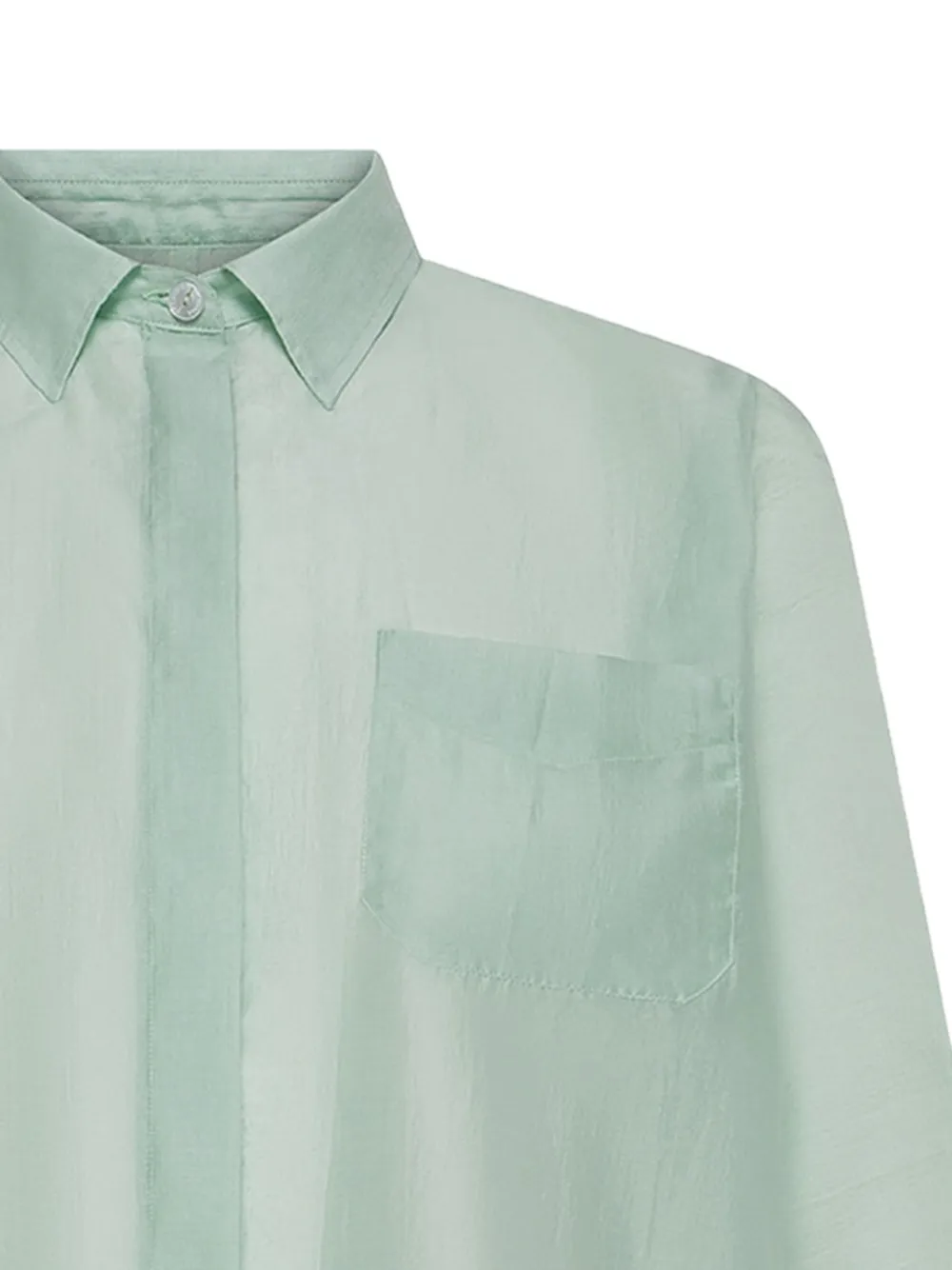  Cruna Camicia Con Tasca - Verde 