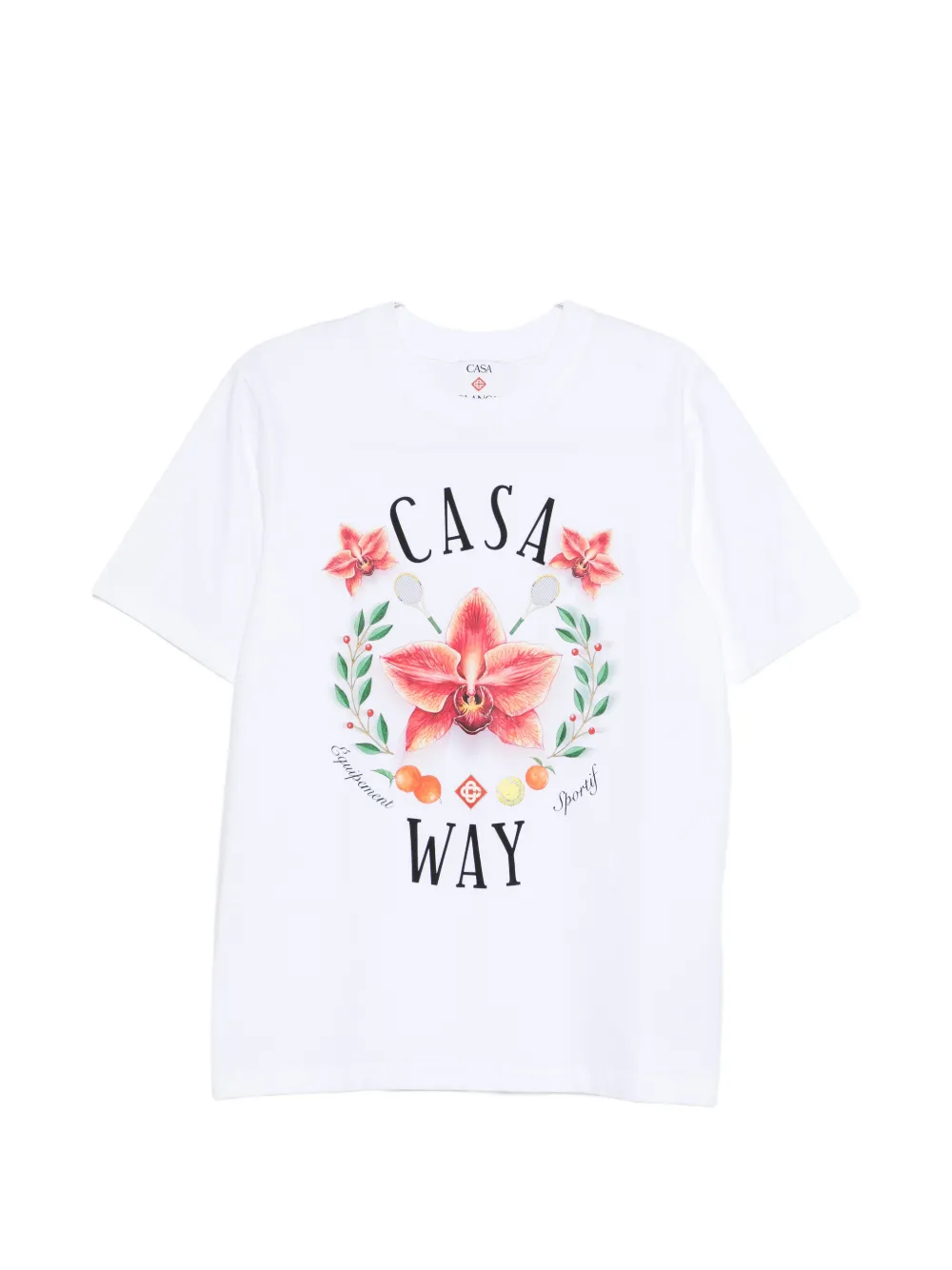 Casablanca floral  T-shirt | White | Image 1