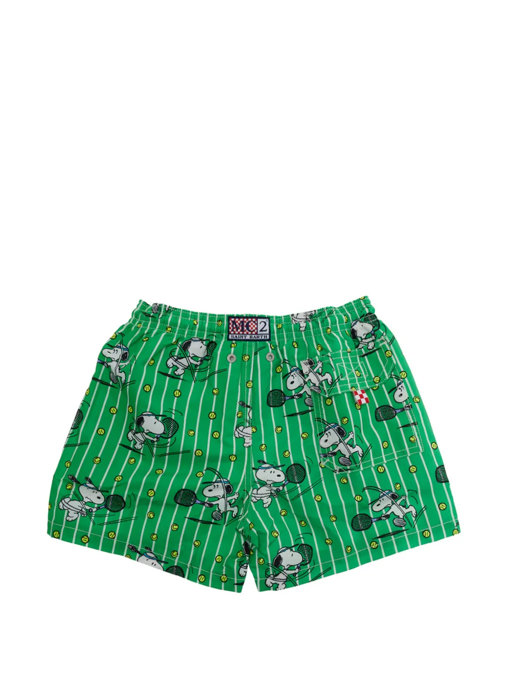 MC2 Saint Barth Kids X Peanuts Snoopy swim shorts - Verde