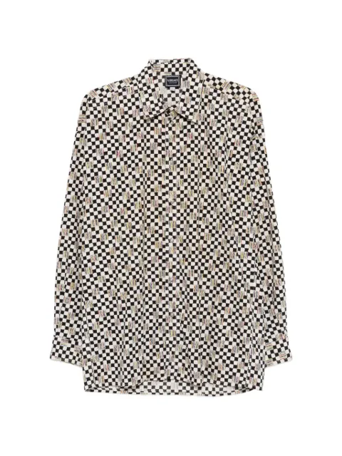 Versace Pre-Owned 1990s checked shirt