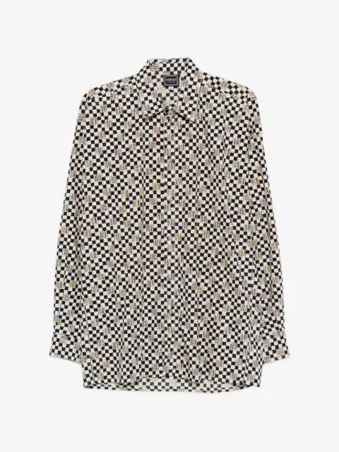 Versace Pre-Owned 1990s checked shirt
