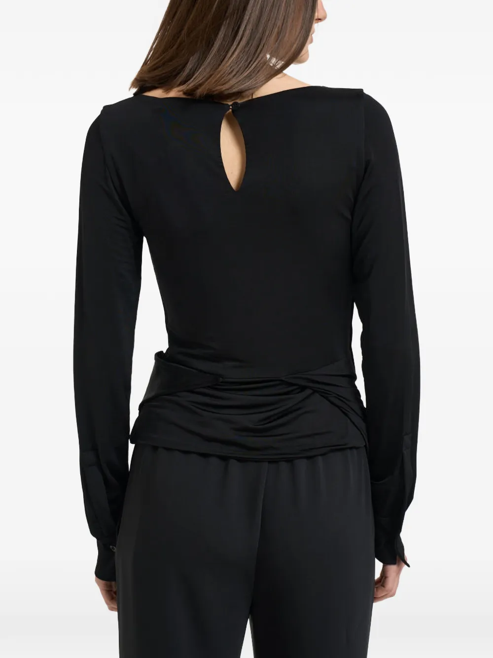 IRO Asymmetrische top Zwart