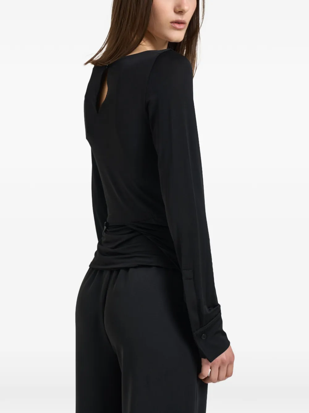 IRO Asymmetrische top Zwart