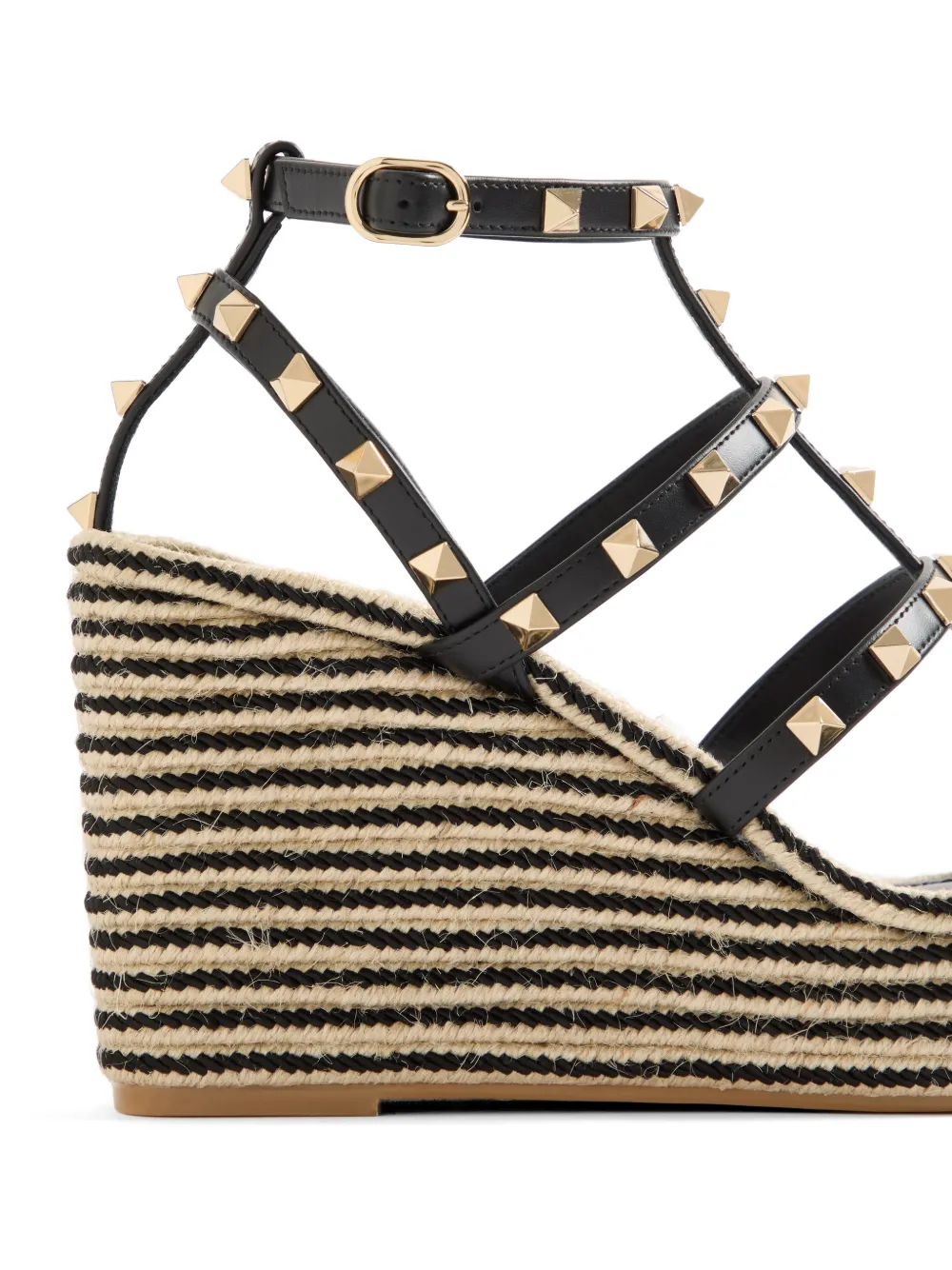 Valentino Garavani ロックスタッズ カーフスキン ウェッジサンダル
