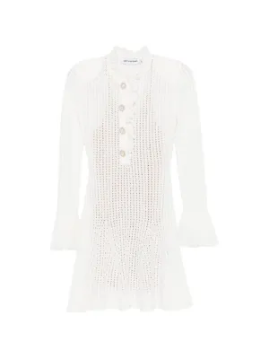 chinese dress ladies Joy Guipure Lace Mini Dress White  Me & My Cousin