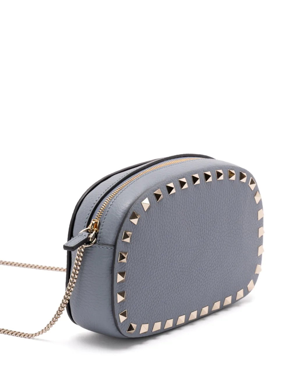  Valentino Garavani Mini Rockstud Cross Body Bag - Grey 