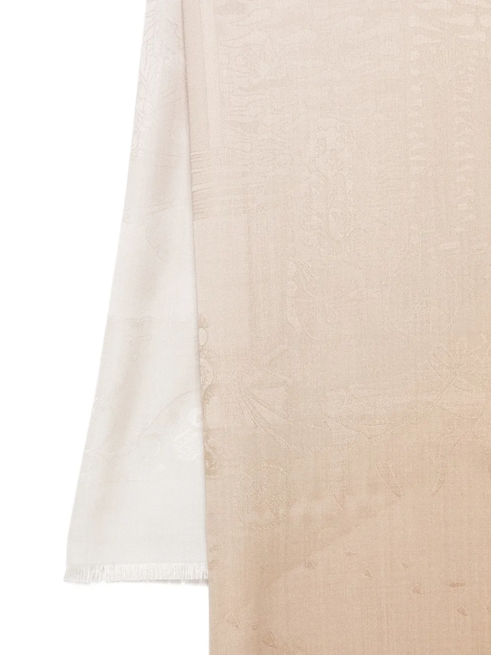  Ferragamo Fringed-hem Scarf - Neutrals 