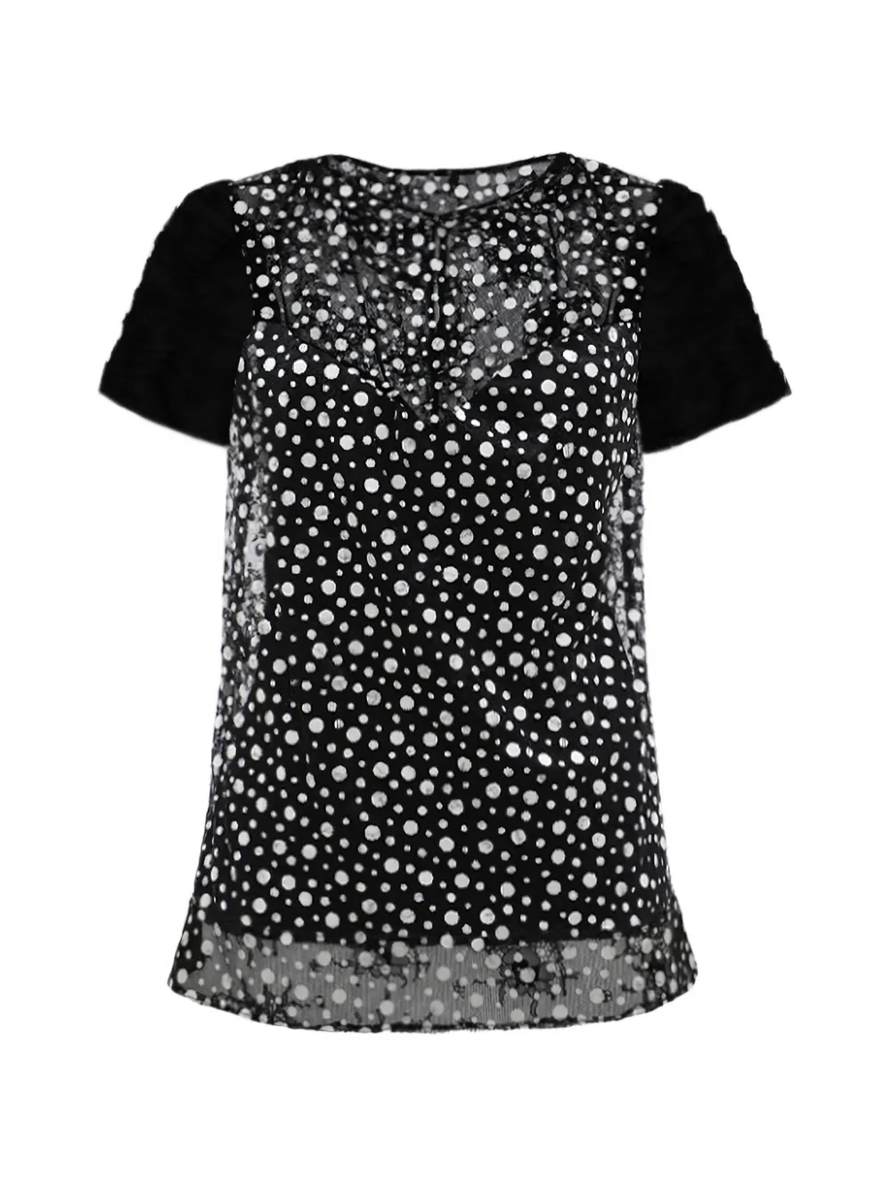 Gemy Maalouf Blusa a pois - Nero