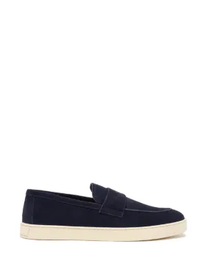 Prada スエード ローファー | ブルー | FARFETCH JP