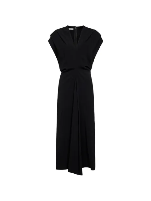 Co V-neck midi dress