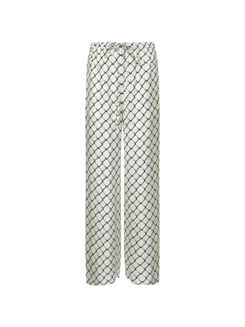 Gucci horsebit elasticated print trousers