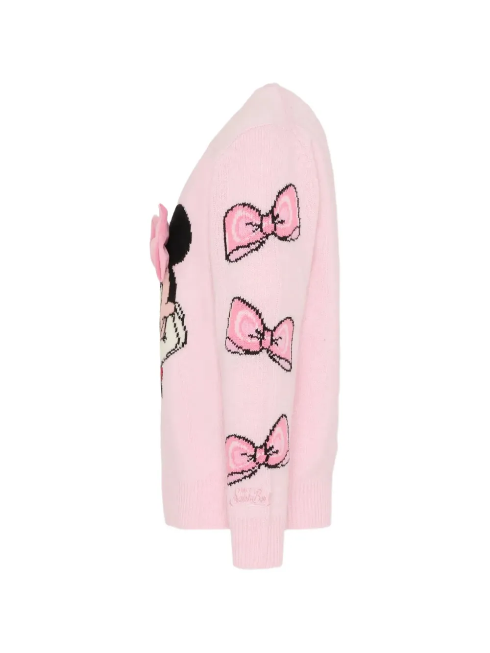  Mc2 Saint Barth Kids Bow Print Baby Top - Pink 