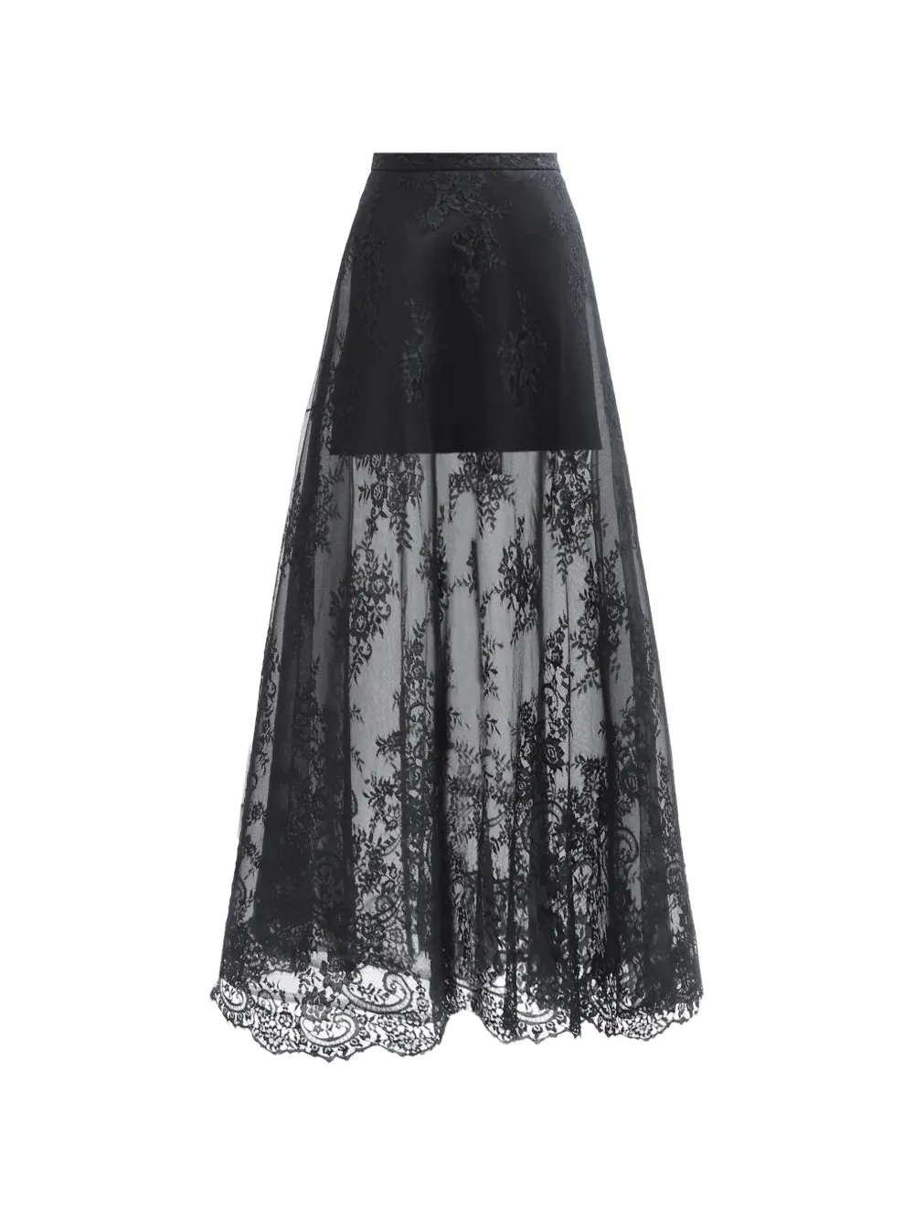 Gemy Maalouf Gonna con ricamo - Nero