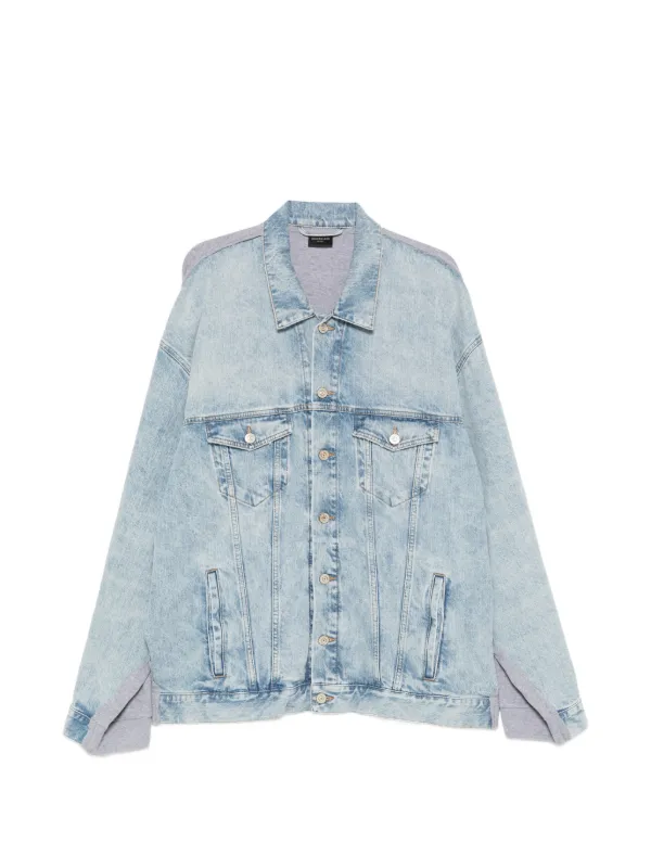 d*5様 BALENCIAGA デニムジャケット Balenciaga ロゴ デニムジャケット | ブルー | FARFETCH JP