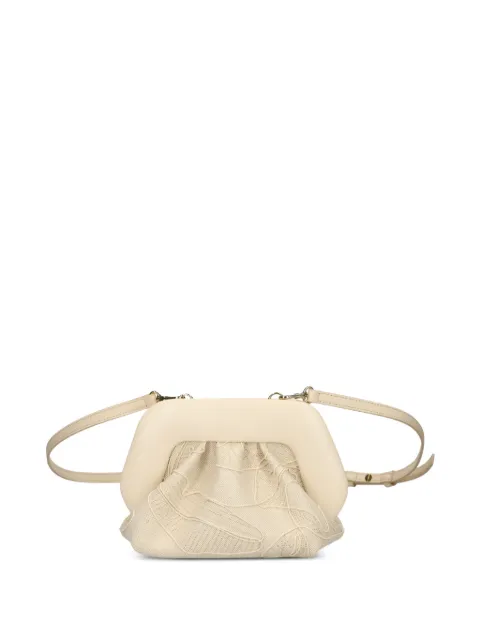 Themoirè bolsa crossbody con bordado floral