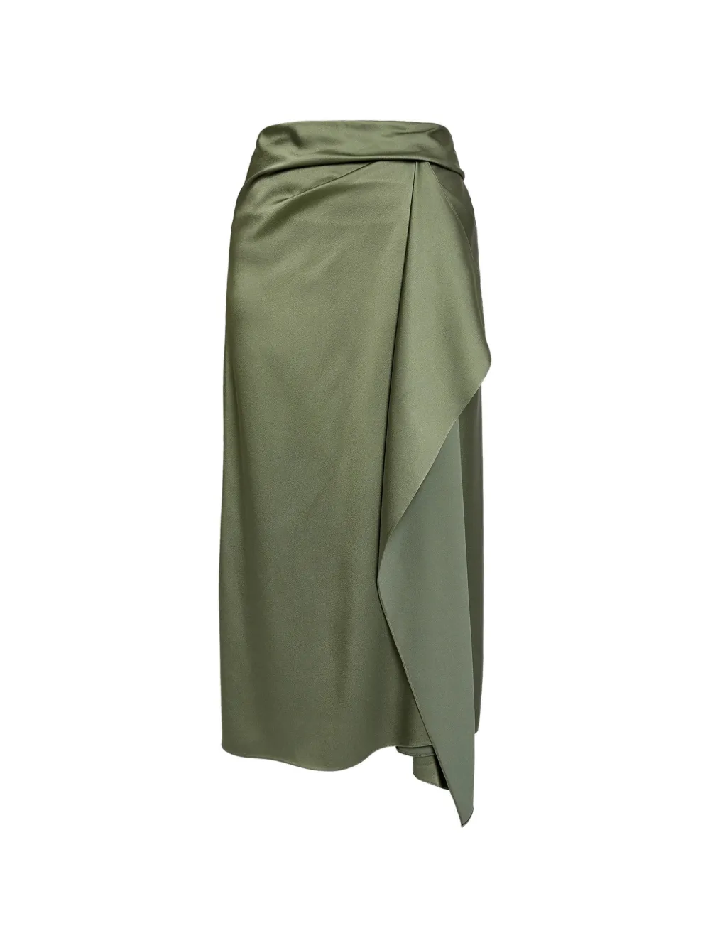 ERDEM draped midi skirt - Verde